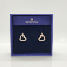 Lade das Bild in den Galerie-Viewer, SWAROVSKI Lovely Herz Weiß Ohrringe, Roségold-Legierungsschicht 5616477