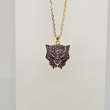 Lade das Bild in den Galerie-Viewer, SWAROVSKI Marvel Black Panther Kette Violett, Goldlegierungsschicht 5650574