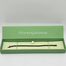 Lade das Bild in den Galerie-Viewer, SWAROVSKI Matrix Tennis Armband Größe M Schwarz, Rhodiniert 5664196