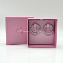 Lade das Bild in den Galerie-Viewer, SWAROVSKI Matrix Kreolen Weiß, Rhodiniert 5647715