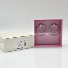 Lade das Bild in den Galerie-Viewer, SWAROVSKI Matrix Kreolen Weiß, Rhodiniert 5647715