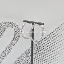 Lade das Bild in den Galerie-Viewer, SWAROVSKI Matrix Kreolen Weiß, Rhodiniert 5647715