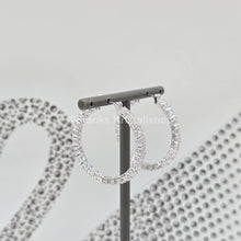 Lade das Bild in den Galerie-Viewer, SWAROVSKI Matrix Kreolen Weiß, Rhodiniert 5647715