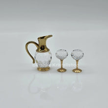 Lade das Bild in den Galerie-Viewer, SWAROVSKI Memories Wein Set Karaffe und 2 Weingläser 174010