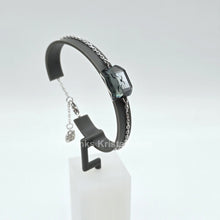 Lade das Bild in den Galerie-Viewer, SWAROVSKI Kitty Mini-Cat-Armband Katze Black Diamond, Rhodiniert 1003278