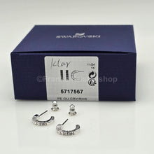 Lade das Bild in den Galerie-Viewer, SWAROVSKI Mini Hoop Kreolen Ohrringe Weiß, Rhodiniert 5717567