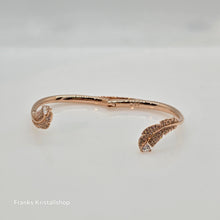 Lade das Bild in den Galerie-Viewer, SWAROVSKI Nice Feder Armreif Größe M Weiß, Roségold-Legierungsschicht 5663478