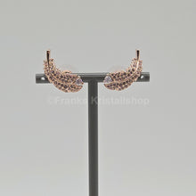 Lade das Bild in den Galerie-Viewer, SWAROVSKI Nice Feder Ohrstecker Weiß, Roségold-Legierungsschicht 5663490