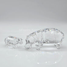 Lade das Bild in den Galerie-Viewer, SWAROVSKI Nilpferd Mutter und Kind 5135920 oU