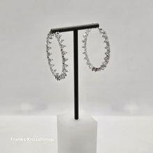 Lade das Bild in den Galerie-Viewer, SWAROVSKI Ortyx Kreolen Groß, Weiß, Rhodiniert 5602230