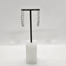 Lade das Bild in den Galerie-Viewer, SWAROVSKI Ortyx Kreolen Groß, Weiß, Rhodiniert 5602230