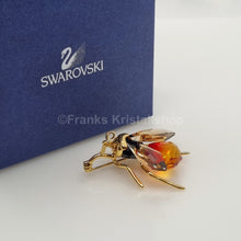 Lade das Bild in den Galerie-Viewer, SWAROVSKI Crystal Paradise Insekten Hummel Alipur Brosche Klein, Vergoldet 250500