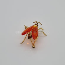 Lade das Bild in den Galerie-Viewer, SWAROVSKI Crystal Paradise Insekten Biene Amaya Brosche Klein, Vergoldet 250491