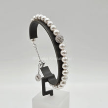 Lade das Bild in den Galerie-Viewer, SWAROVSKI Perlen Armband Größe M Weiß Rhodiniert 5669529