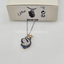 Lade das Bild in den Galerie-Viewer, SWAROVSKI Pop Swan Halskette Schwan, Blau, Rhodiniert 5649199
