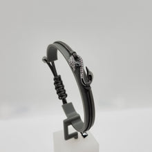 Lade das Bild in den Galerie-Viewer, SWAROVSKI Power S-Hook Armband Anthrazit Größe S 5551813