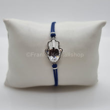 Lade das Bild in den Galerie-Viewer, SWAROVSKI Armband Blau Hamsa Hand Gr. M 5523154