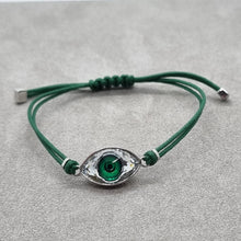 Lade das Bild in den Galerie-Viewer, SWAROVSKI Power Evil Eye Armband Auge Grün Größe M 5508535