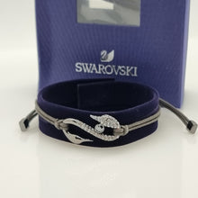 Lade das Bild in den Galerie-Viewer, SWAROVSKI Power S-Hook Armband Anthrazit Größe S 5551813