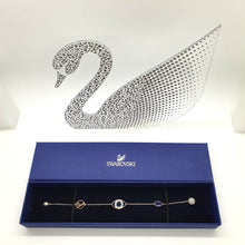 Lade das Bild in den Galerie-Viewer, Swarovski Remix Evil Eye Armband Gr. M Violett Auge Rhodiniert 5365749