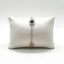 Lade das Bild in den Galerie-Viewer, Swarovski Remix Evil Eye Armband Gr. M Violett Auge Rhodiniert 5365749