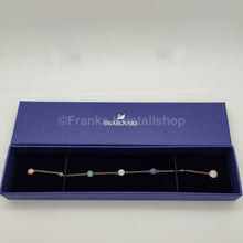 Lade das Bild in den Galerie-Viewer, SWAROVSKI Remix Pop Armband Gr. L Grün Blau Türkis Rosévergoldet 5479019