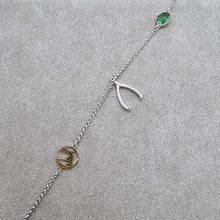 Lade das Bild in den Galerie-Viewer, Swarovski Remix Wishbone Armband Wünschelrute Gr. S 5535284