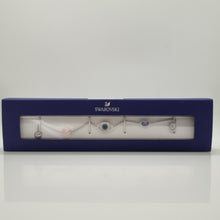 Lade das Bild in den Galerie-Viewer, Swarovski Remix Evil Eye Armband Gr. M Violett Auge Rhodiniert 5459279