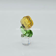 Lade das Bild in den Galerie-Viewer, SWAROVSKI Blumenträume Rose Gelb im Blumentopf 855895 oU