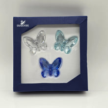 Lade das Bild in den Galerie-Viewer, SWAROVSKI Schmetterlinge 3er Set Klein Blau 955429
