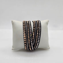 Lade das Bild in den Galerie-Viewer, SWAROVSKI Slake Deluxe Armband Schwarz Roségold 5524011