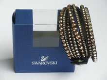 Lade das Bild in den Galerie-Viewer, SWAROVSKI Slake Deluxe Armband Schwarz Roségold 5089699