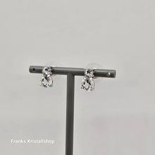 Lade das Bild in den Galerie-Viewer, SWAROVSKI Solitaire Ohrstecker Rund Weiß, Rhodiniert 5128808