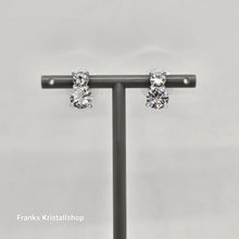 Lade das Bild in den Galerie-Viewer, SWAROVSKI Solitaire Ohrstecker Rund Weiß, Rhodiniert 5128808