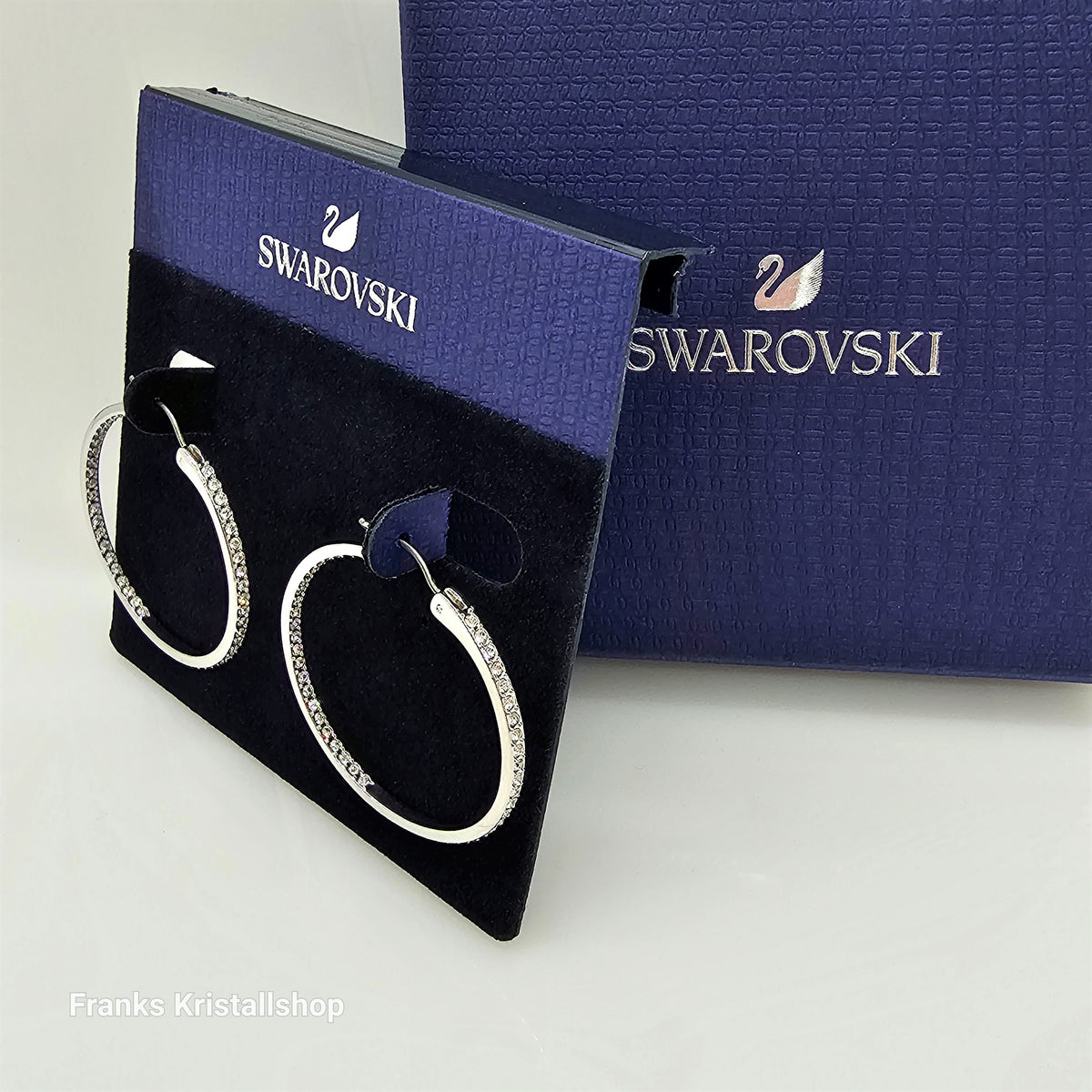 Swarovski Sommerset Kreolen Weiß Rhodiniert 5528457 Franks Kristall Shop 4514