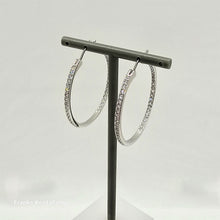 Lade das Bild in den Galerie-Viewer, SWAROVSKI Sommerset Kreolen Weiß, Rhodiniert 5528457