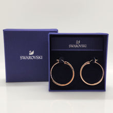 Lade das Bild in den Galerie-Viewer, SWAROVSKI Sommerset Kreolen Weiß, Roségold-Legierungsschicht 5528459