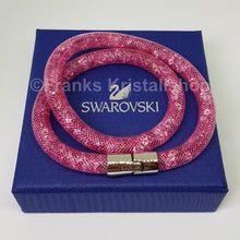 Lade das Bild in den Galerie-Viewer, SWAROVSKI Stardust Armband Double Größe M Rosa Pink 5292919 oU