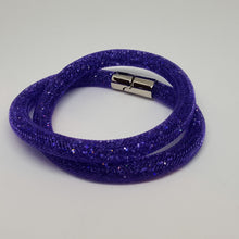 Lade das Bild in den Galerie-Viewer, SWAROVSKI Stardust Armband Double Größe M Lila 5089834