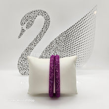 Lade das Bild in den Galerie-Viewer, SWAROVSKI Stardust Armband Double Größe S Violett 5221603 oU