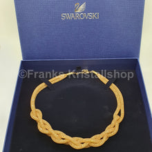 Lade das Bild in den Galerie-Viewer, SWAROVSKI Stardust Halskette Geflochten Gold 5239020