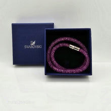 Lade das Bild in den Galerie-Viewer, SWAROVSKI Stardust Armband Double Größe S Violett 5186425