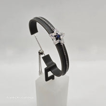 Lade das Bild in den Galerie-Viewer, SWAROVSKI Stella Armband Stern Blau, Rhodiniert 5639187