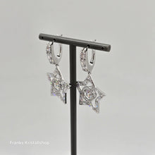 Lade das Bild in den Galerie-Viewer, SWAROVSKI Stella Drop-Ohrhänger Stern, Weiß, Rhodiniert 5617767