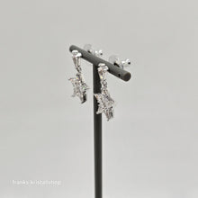 Lade das Bild in den Galerie-Viewer, SWAROVSKI Stella Drop-Ohrhänger Stern, Weiß, Rhodiniert Star 5652002