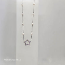 Lade das Bild in den Galerie-Viewer, SWAROVSKI Stella Stern Halskette Weiß, Rhodiniert 5645379
