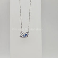 Lade das Bild in den Galerie-Viewer, SWAROVSKI Swan Halskette Schwan Kette, Blau, Rhodiniert 5533397