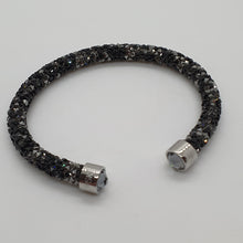 Lade das Bild in den Galerie-Viewer, SWAROVSKI Crystaldust Armreif Größe S Schwarz Dunkelgrau 5255902 oU