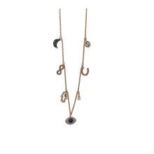 Lade das Bild in den Galerie-Viewer, SWAROVSKI Halskette Mond, Unendlichzeichen, Hand, Augensymbol, Hufeisen 5497664 oU