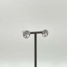 Lade das Bild in den Galerie-Viewer, SWAROVSKI Symbolic Tree of Life Ohrstecker Lebensbaum Weiß, Rhodiniert 5540301